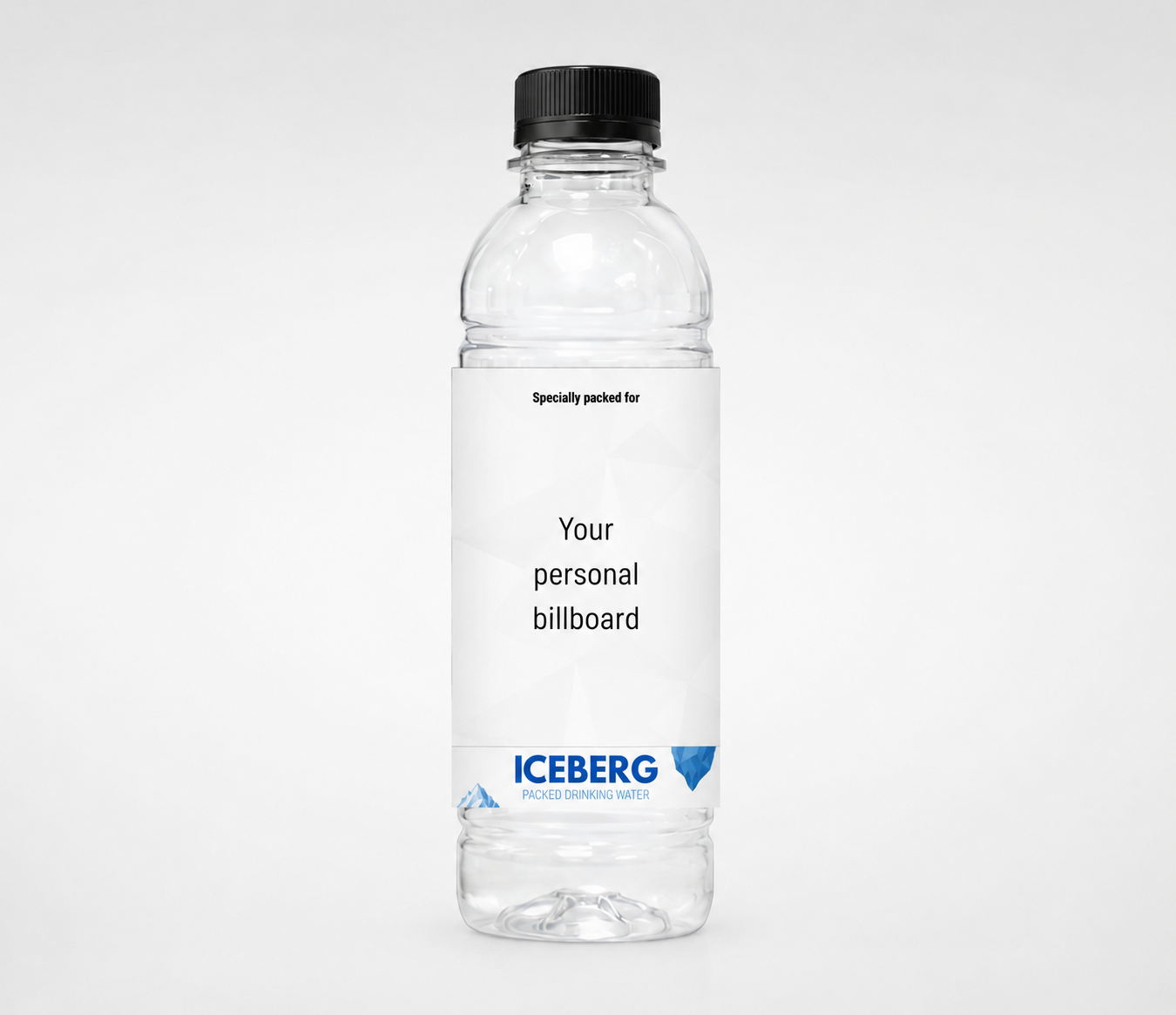 250 ml ICEBERG bottle mockup