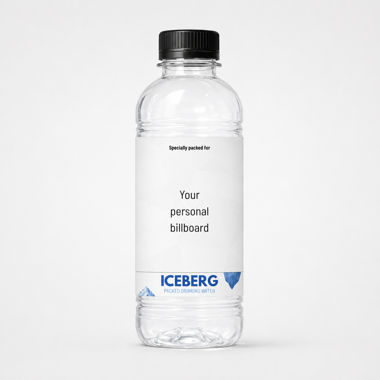 500 ml ICEBERG bottle mockup